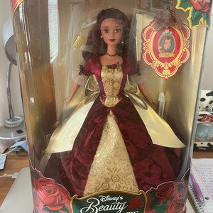 Disney Holiday Princess Belle Beauty and the Beast Enchanted Christmas Doll
